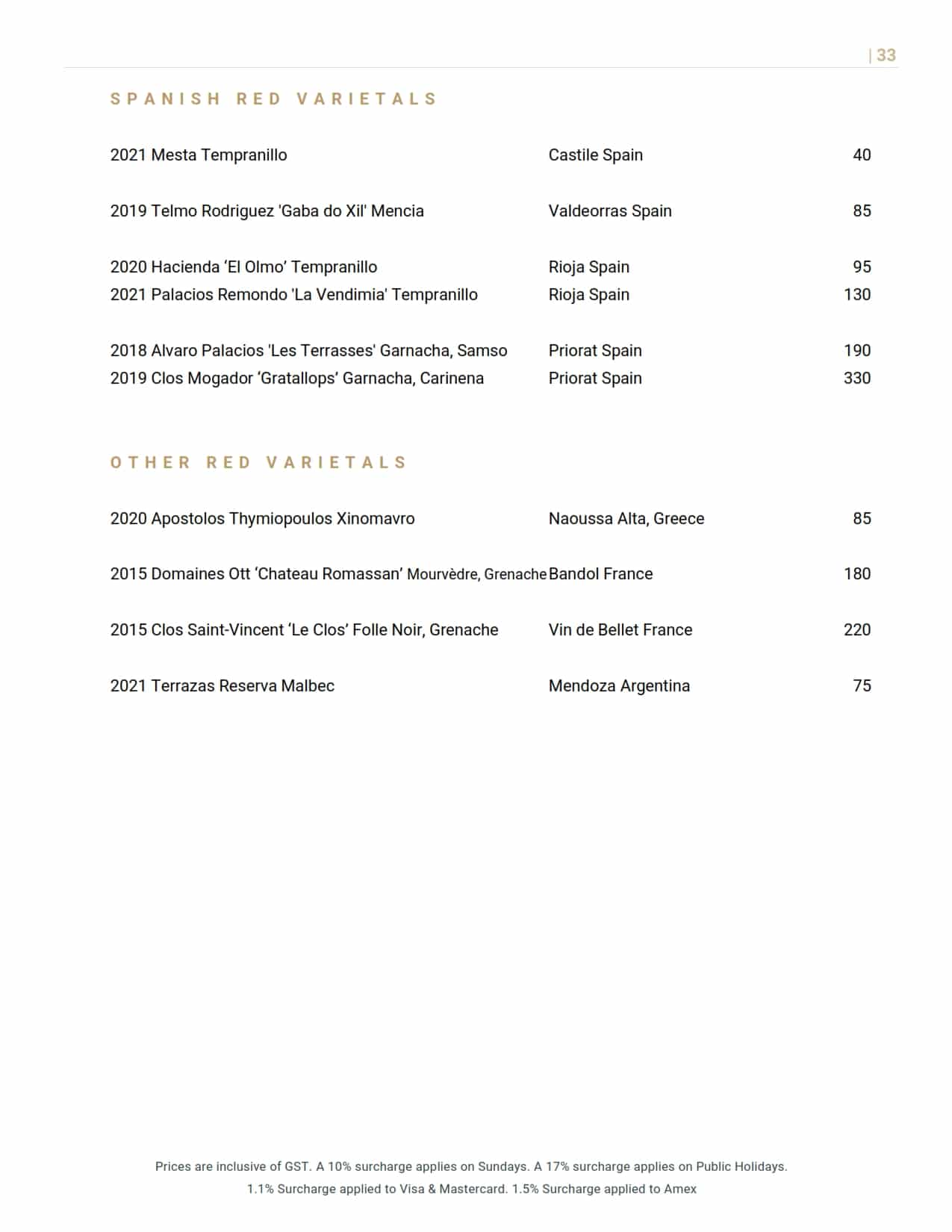 Rickys Wine List 033