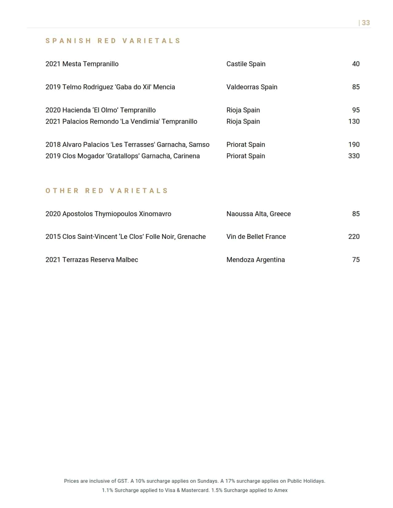 Rickys Wine List 033